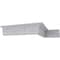 Ekena Millwork 5 1/2"H x 3 3/4"P x 6 3/4"F x 94 1/2"L Rose Crown Moulding MLD05X02X06RO - alternate 6